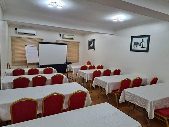 Projector, screen and flip chart provided